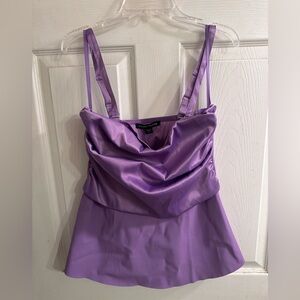 Boston Proper Lavender Satin Top
